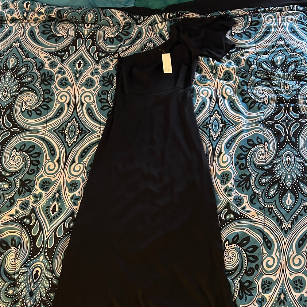 Sachin + Babi Black One-Shoulder Dress (CHELSEA GOWN)